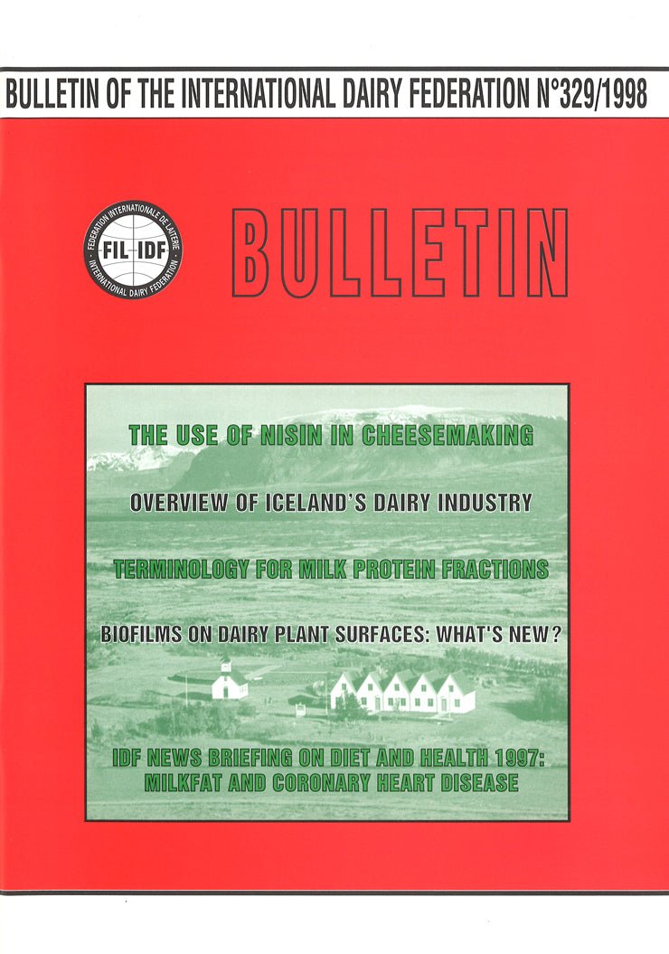 Bulletin of the IDF N° 329/1998 - The Use of Nisin in Cheesemaking - FIL-IDF