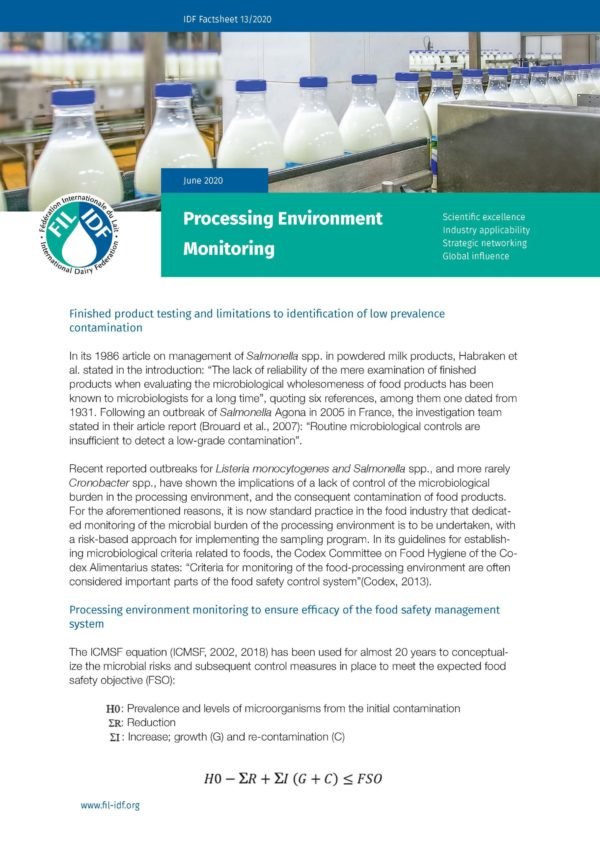IDF Factsheet 13/ 2020: Processing Environment - FIL-IDF