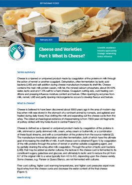 IDF Factsheet 17/2021: Cheese and Varieties Part I: What is cheese? - FIL-IDF