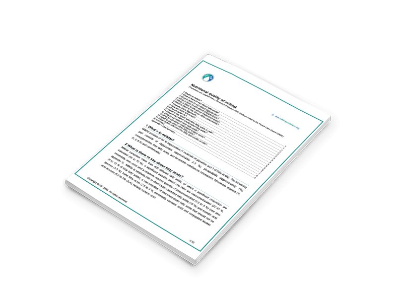 Nutritional quality of milkfat - FIL-IDF