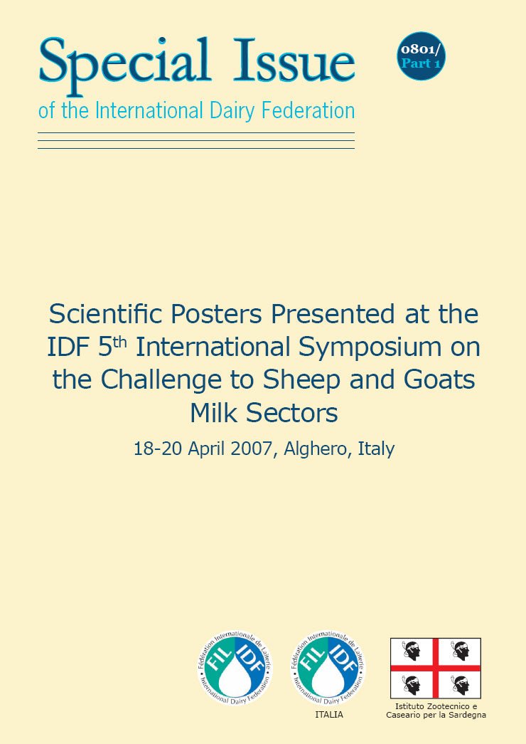 Special Issue 0801 - The Challenge to Sheep and Goats Milk Sectors - FIL-IDF