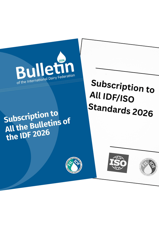 Subscription to all IDF/ISO Standards and Bulletins of the IDF 2026 ...