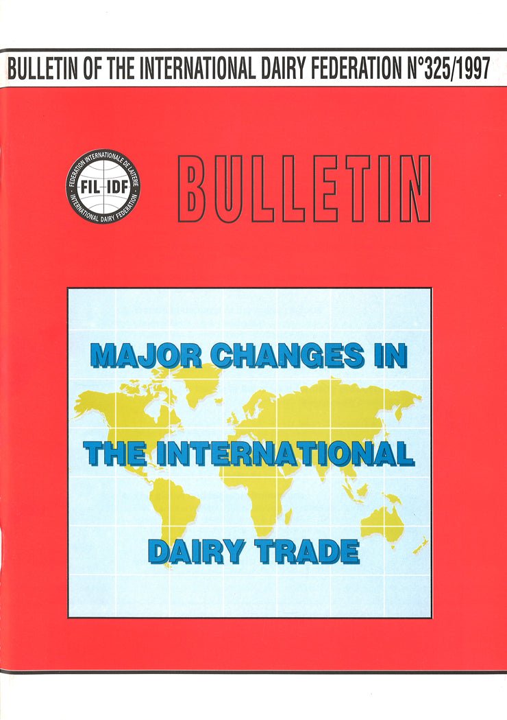 Bulletin of the IDF N° 325/1997 - Major Changes in the International Dairy Trade - Scanned copy - FIL-IDF