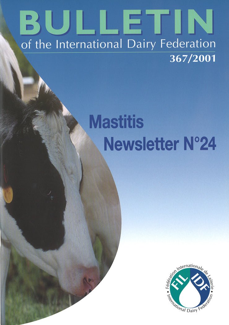 Bulletin of the IDF N° 367/2001 - Mastitis Newsletter No. 24 - Scanned copy - FIL-IDF