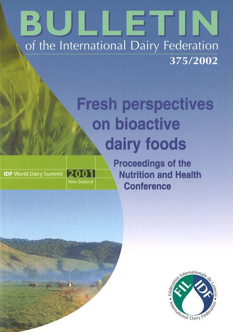 Bulletin of the IDF N° 375/2002 - Fresh perspectives on bioactive dairy products - Scanned copy - FIL-IDF