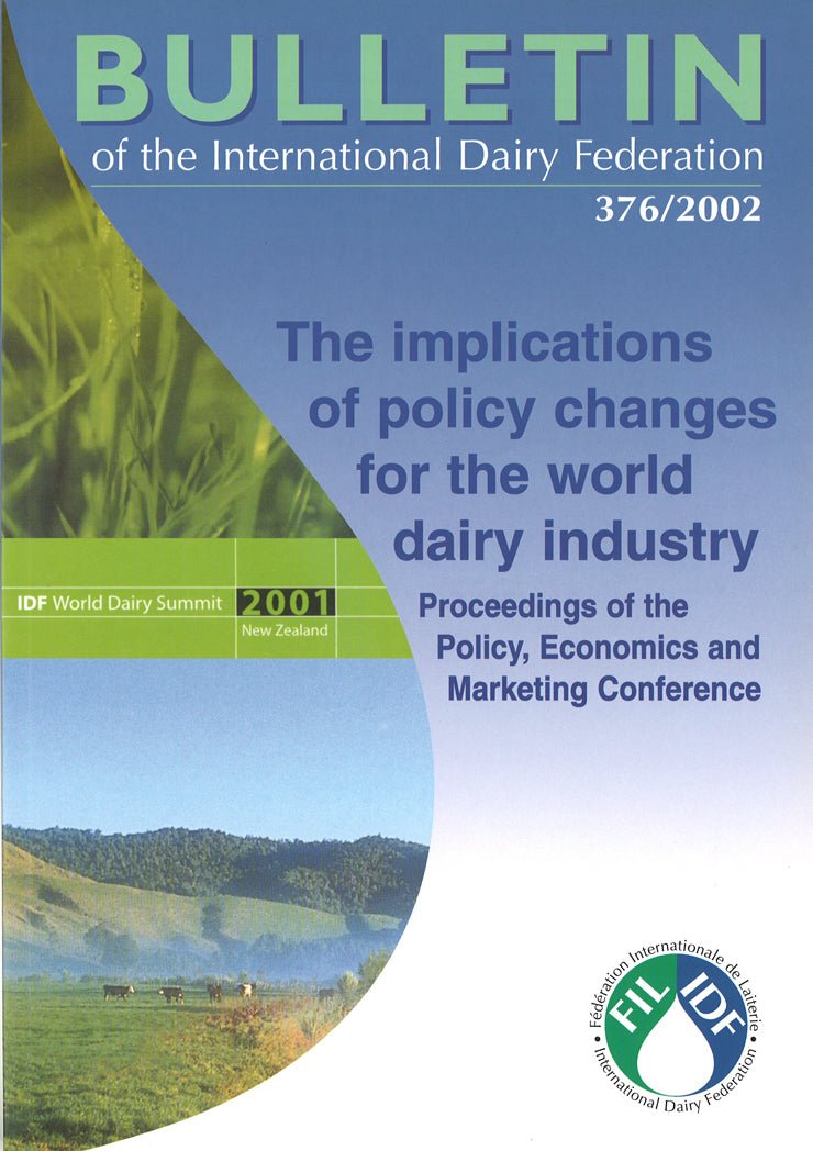Bulletin of the IDF N° 376/2002 - The implications of policy changes for the world dairy industry - Scanned copy - FIL-IDF