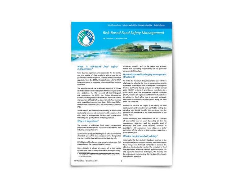IDF Factsheet 9/ 2019: Manufacture of milk protein concentrates and isolates by membrane filtration - FIL-IDF